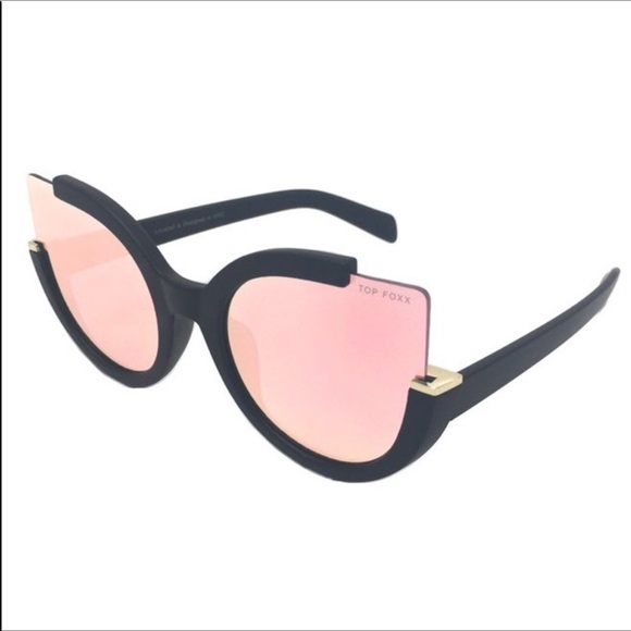 🌴Topfoxx Chloe Reflective Pink Sunglasses 🌴 - Picture 5 of 6